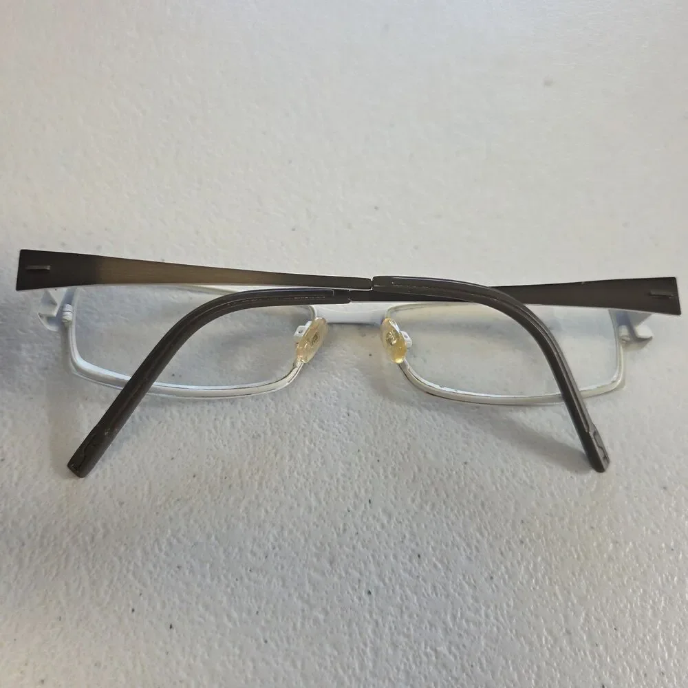 Morel France Eyeglass Frame LIGHTEC 6761L 53-16-135 GW 508 Dark Grey White